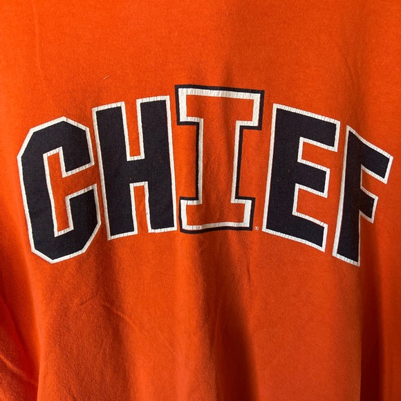VINTAGE Illinois Chiefs Tee, Cropped - Size M - Picture 2 of 4
